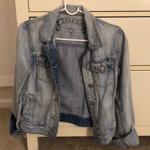 Light wash denim jacket